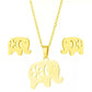 Set elefante acero inoxidable