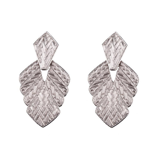 Aretes plateados