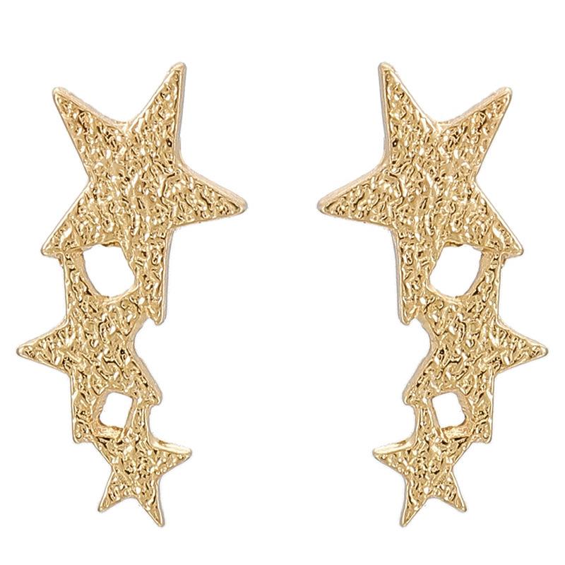 Aretes estrellas doradas